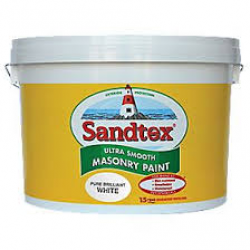 'Farba biała  fasadowa ultragładka SANDTEX  TRADE Ultra Smooth Masonry Paint Pure Brilliant White  5L